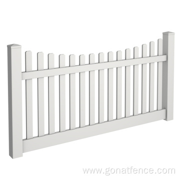 Vinyl Scalloped Picket Fence